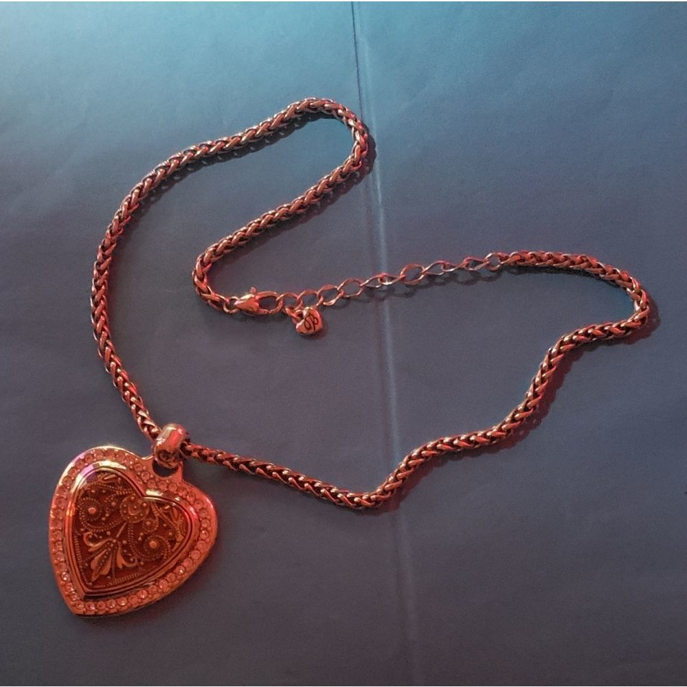 Brighton DEVOTION HEART RED SONG Crystals Necklace 😍 GORGEOUS! - Picture 8 of 10